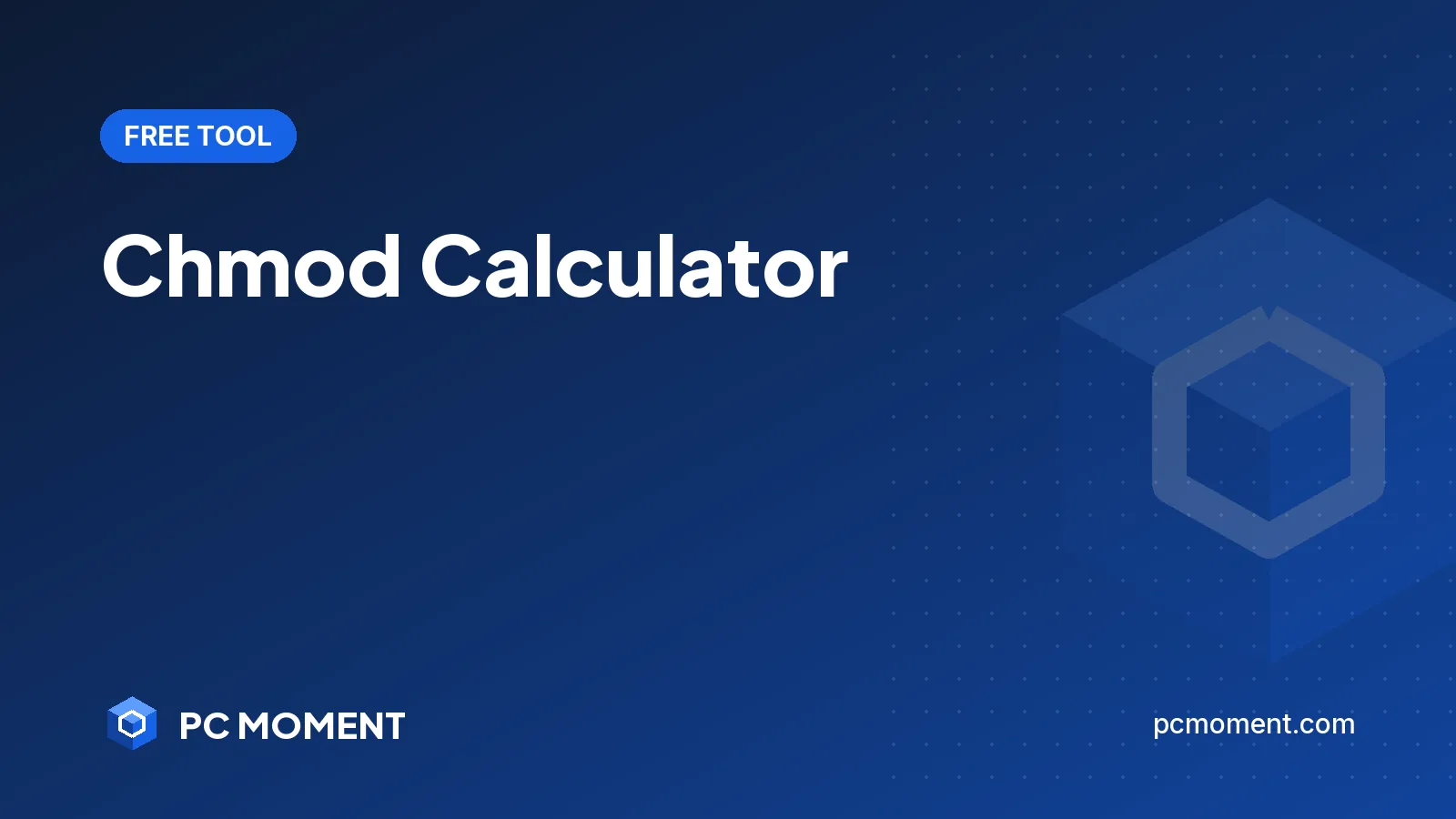 PC Moment title card for Chmod Calculator